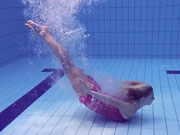 Proklova Takes Off Bikini And Swims Under Water