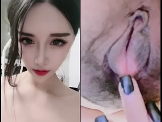 Asian slut naked dance and masturbation